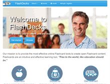 Tablet Screenshot of flashdecks.com